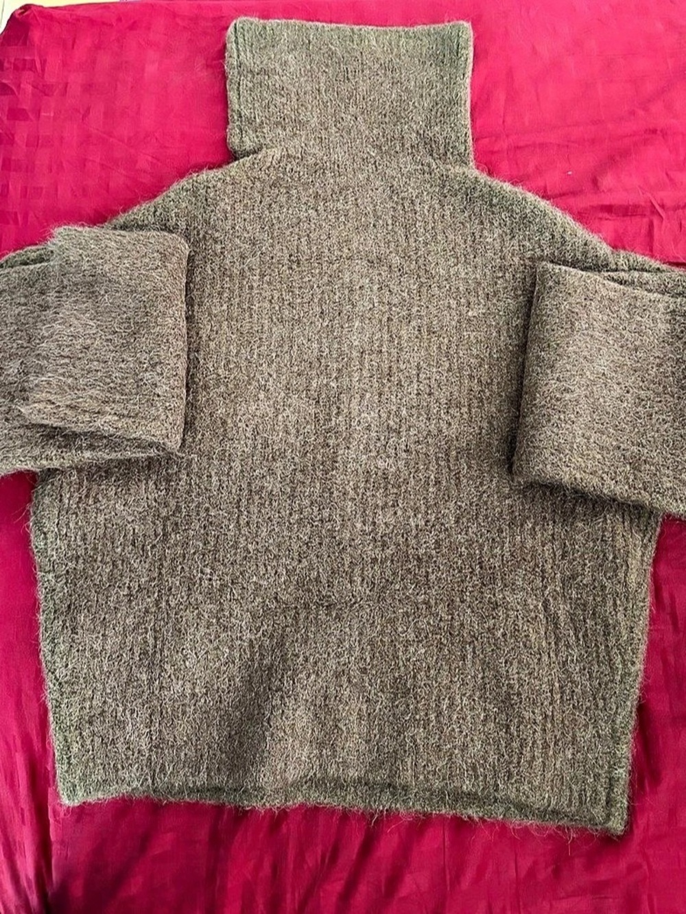 Minnie Rose Brown Turtleneck Sweater NWT